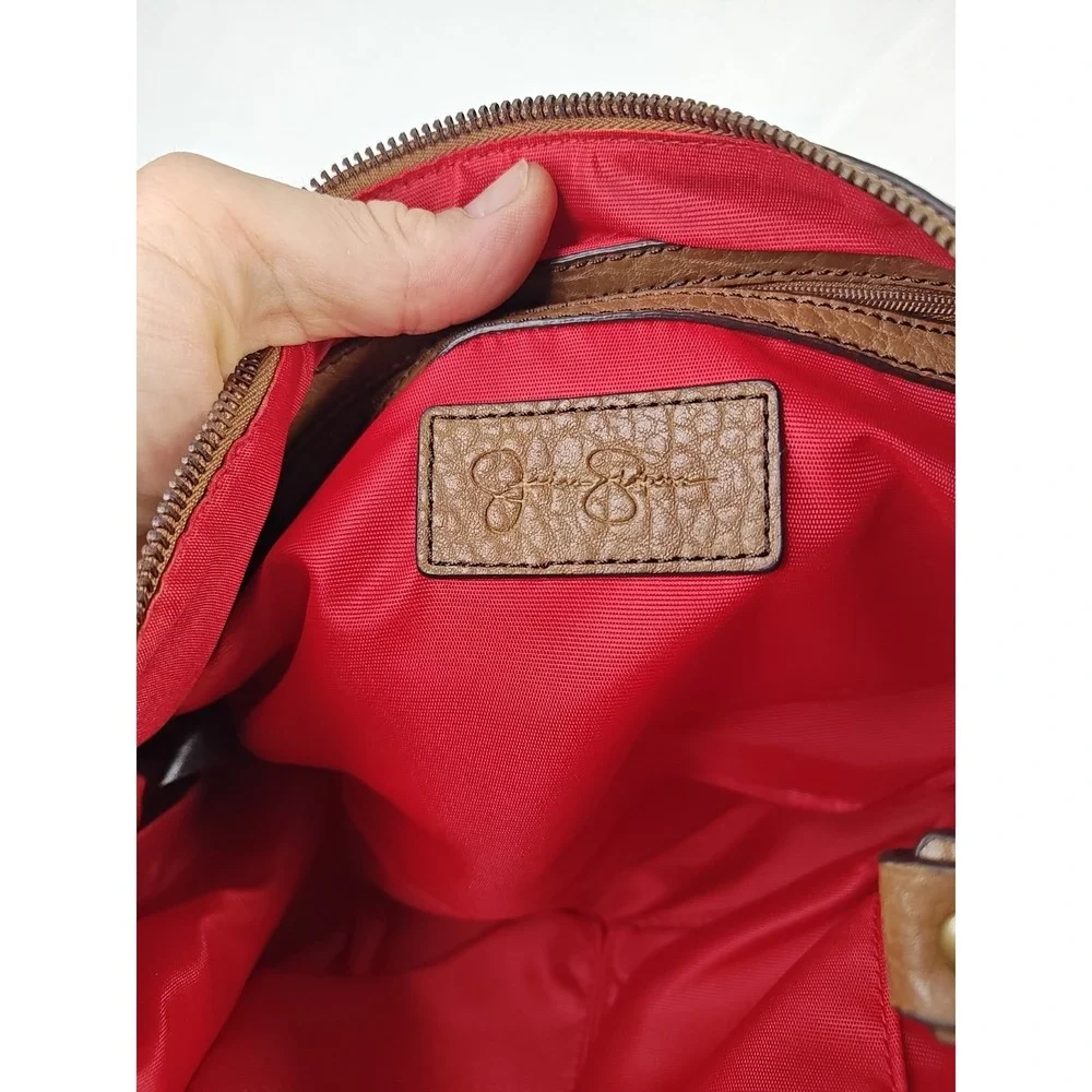 Jessica Simpson Rock N Roll Shoulder Bag Natural Python Snakeskin Hobo NWT Brown